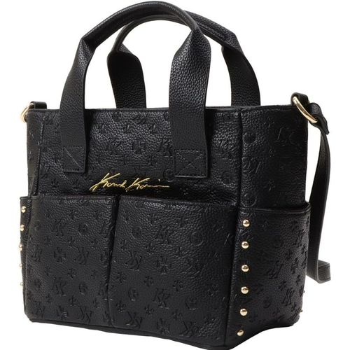 Karl Kani GOLF] PU エンボス モノグラム ラウンドポーチ | PEET