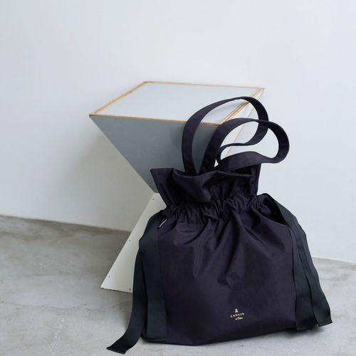 LANVIN メモワール・ド・ラ・モード グログランギャザートートバッグ|LANVIN en Bleu | レリアン公式
