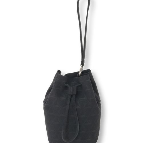 どらきち様　巾着　黒スエード M0153EBG193_1.jpg