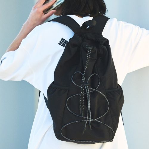 グレー ダイヤモンドパターン リュック バックパック プリント バックパック PUNK SHARK DLXSR