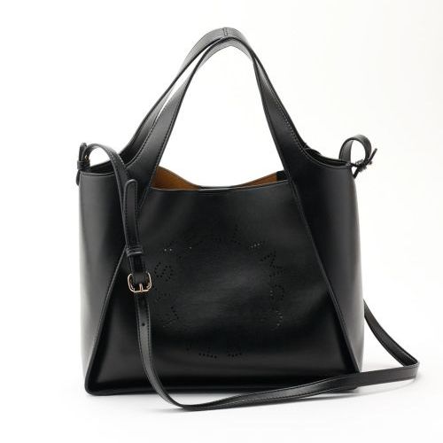 Stella McCartney ボディバッグ グレージュ Stella Logo Grainy Alter Mat Crossbody Bag / ステラ ロゴ