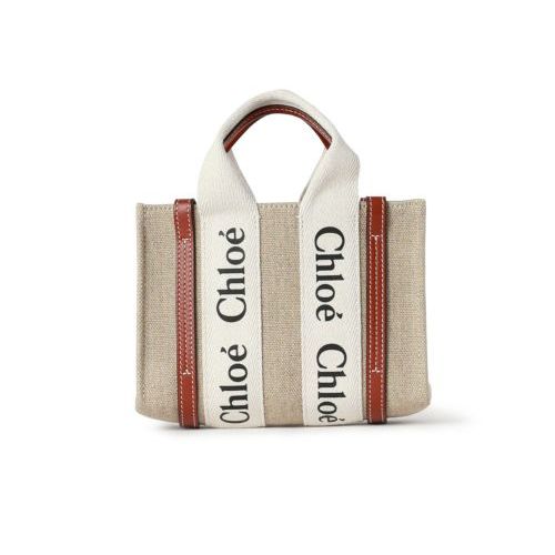 Chloe(クロエ)】 リネン製WOODYミニトートバッグ｜PARIGOT ONLINE