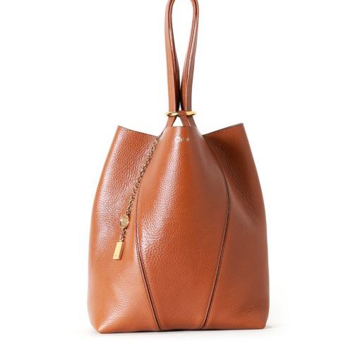 Chloé ブラウン レザー ハンドバッグ　ボストン レディース ブラウン レザー ミニ ボストン バッグ ショルダー