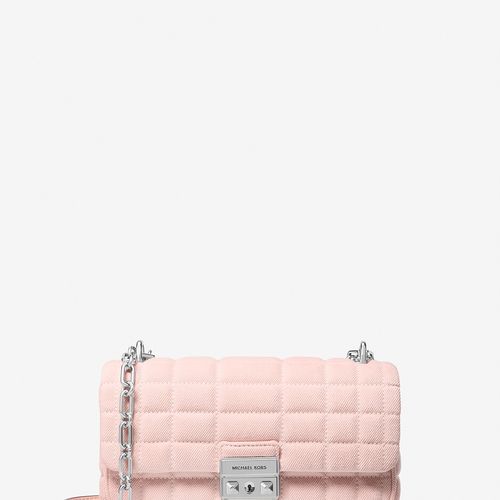 【完売必至】MICHAEL KORS ジョルディ スモール デニムプリント ショルダーバッグ COOPER エンブリッシュ デニム トランク