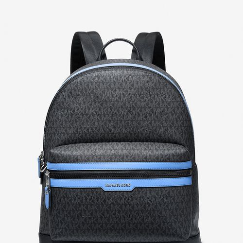 Michael Kors ロゴプリント バックパック MICHAEL KORS Mens Cooper Logo Backpack White Black LOGO NWT
