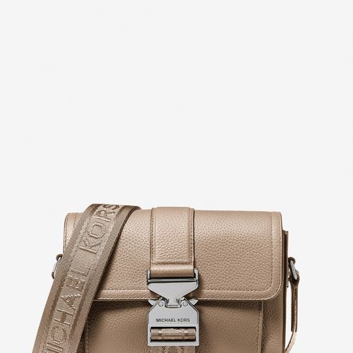 美品MICHAEL KORS MENS HUDSON ペブルレザー クロスボディ