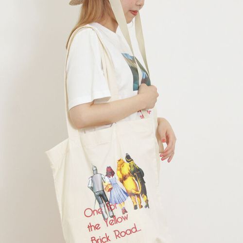 セール】 【オズの魔法使】トートバッグ（ピンク/キナリ/バッグ/バッグ