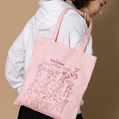 セール】 【Disney】101/プリントトートバッグ（オフホワイト/ピンク