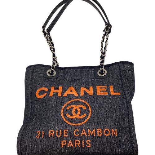 中古・古着通販】CHANEL (シャネル) デニムトートバッグ インディゴ