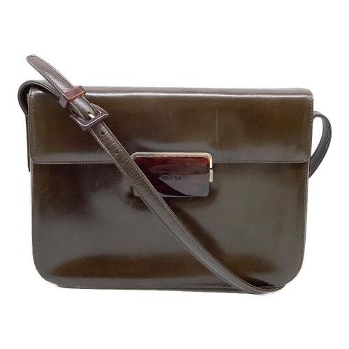 中古・古着通販】PRADA (プラダ) ショルダーバッグ ブラウン｜ブランド