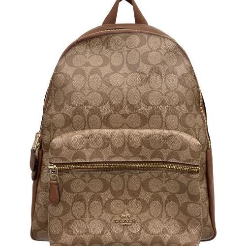 中古・古着通販】COACH (コーチ) リュック シグネチャー ブラウン