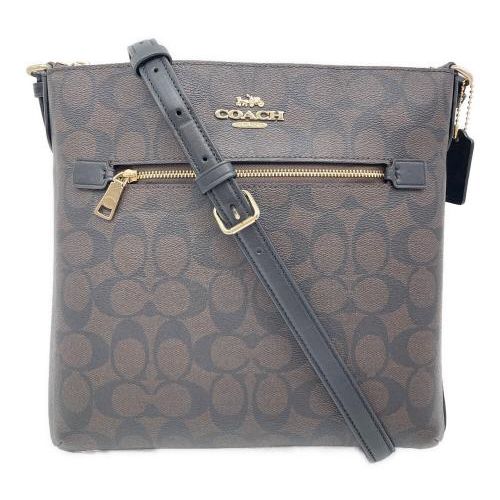 COACH ブラウンレザー ショルダーバッグ COACH ブラウンショルダーバッグ