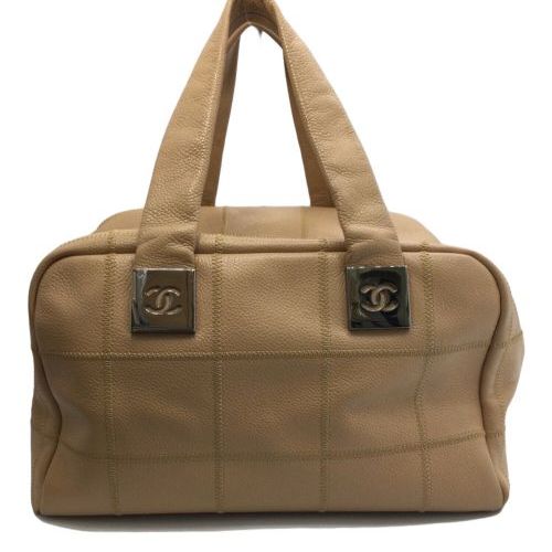 美品　CHANEL ベージュ ボストンバッグ 中古・古着通販】CHANEL (シャネル) ミニボストンバッグ ベージュ