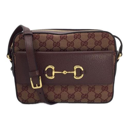 【極美品】GUCCI カメラ ショルダーバッグ チャーム GGキャンバス レザー 極美品】GUCCI カメラ ショルダーバッグ チャーム GGキャンバス レザー