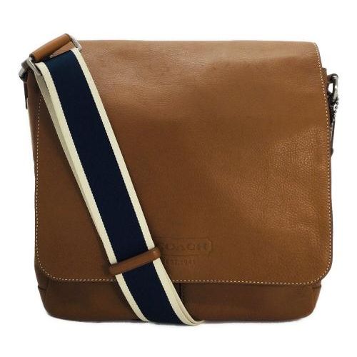 中古・古着通販】COACH (コーチ) ショルダーバッグ ブラウン×ネイビー