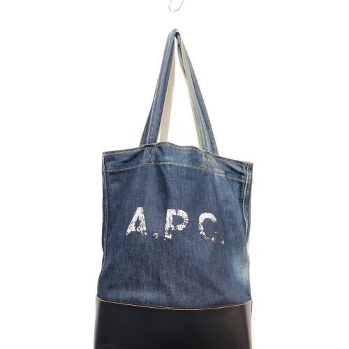 a.p.c. デニムトートバッグ　アーペーセー アーペーセー A.P.C. トートバッグ デニムバッグ ロゴトート
