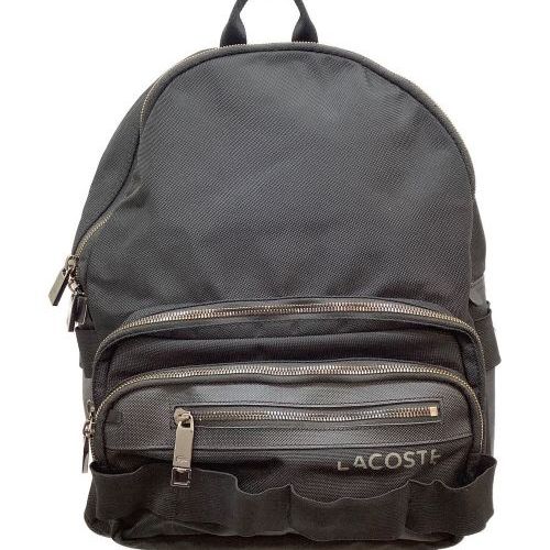 ⭐*️様 【新品・未使用】Lacoste ブラック リュック 新品タグ付き 美品】Lacoste ブラック リュック LACOSTE モノグラム リュック