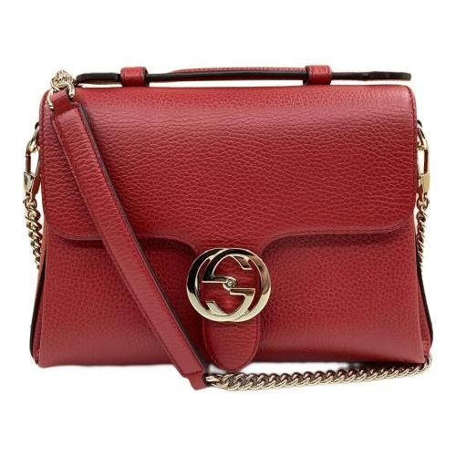 中古・古着通販】GUCCI (グッチ) チェーンショルダーバッグ レッド