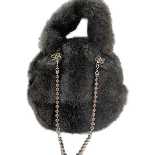 ソニア・リキエル　フェイクファーミニバッグ 中古・古着通販】SONIA RYKIEL (ソニア リキエル) フェイク