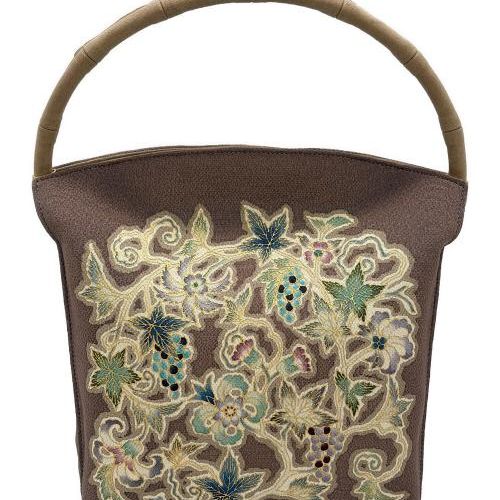 中古・古着通販】OKAJIMA (オカジマ) 和装手提げバッグ 薄紫｜ブランド