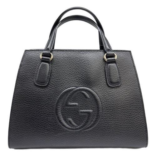 中古・古着通販】GUCCI (グッチ) ハンドバッグ ブラック｜ブランド