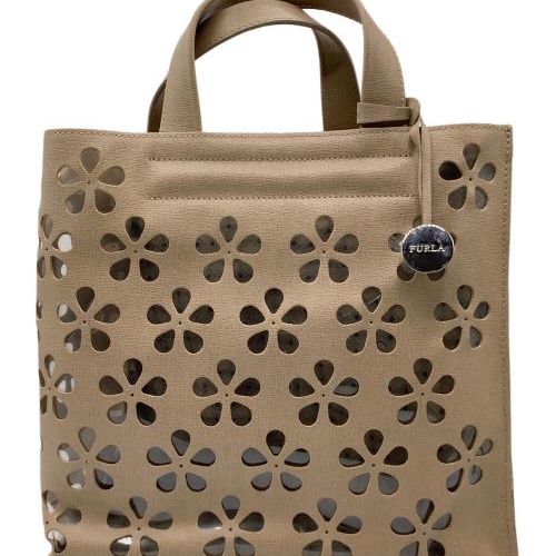 しろくま　FURLA ベージュ ブラック トートバッグ　新品未使用 FURLA フルラ バッグ レディース トートバッグ NET M TOTE