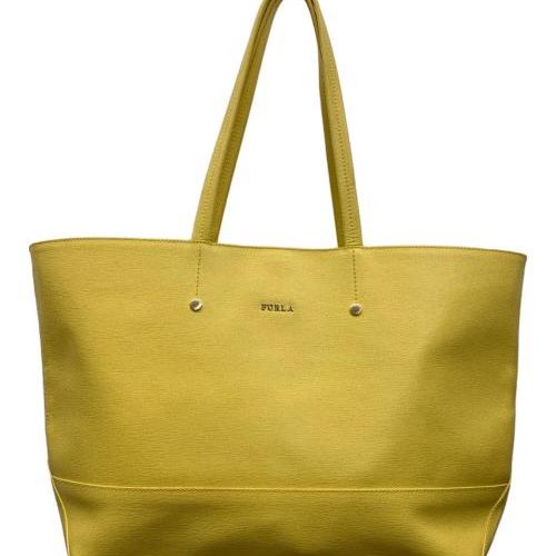 【新品未使用】フルラ　トートバッグ ナイロン  エコバッグ　黄色　水玉 中古・古着通販】FURLA (フルラ) トートバッグ イエロー