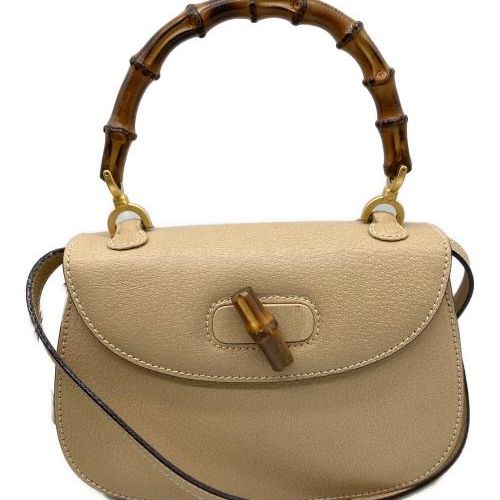 中古・古着通販】GUCCI (グッチ) バンブーターンロックハンドバッグ