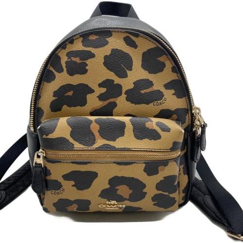 中古・古着通販】COACH (コーチ) ミニリュック ブラック×カーキ