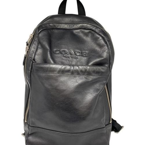 中古・古着通販】COACH (コーチ) レザーリュック ブラック｜ブランド
