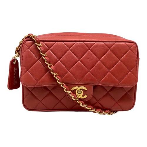 中古・古着通販】CHANEL (シャネル) ショルダーバッグ レッド