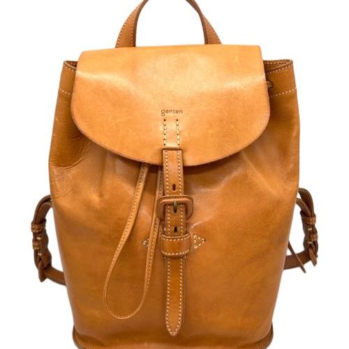 新品未使用　本革　ブラウンレザーバックパック　genten 本革リュック 中古・古着通販】genten (ゲンテン) ヌメ革リュック ブラウン