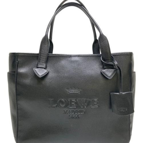 美品‼️LOEWE ヘリテージ　エンボスロゴ トートバッグ ハンドレザー　オールド 美品‼️LOEWE ヘリテージ エンボスロゴ トートバッグ ハンド