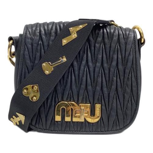 中古・古着通販】MIU MIU (ミュウミュウ) ショルダーバッグ ブラック