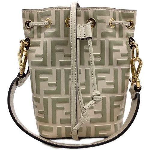 FENDI ホワイト ショルダーバッグ 中古・古着通販】FENDI (フェンディ) 巾着ショルダーバッグ ホワイト