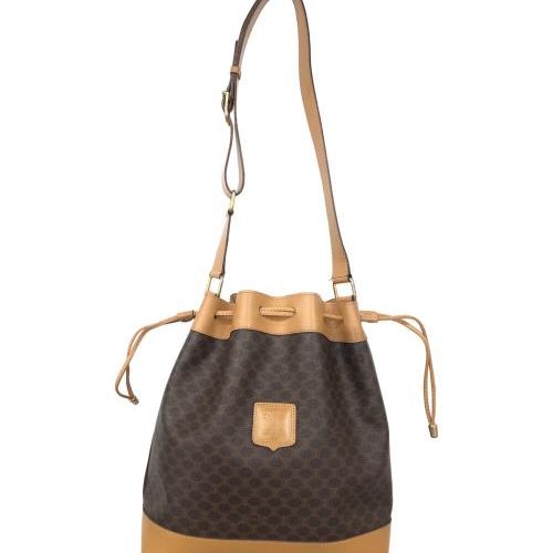 うさこCELINE 80年代 巾着 ショルダーバッグ レザー ブラウン うさこ様専用CELINE 80年代 巾着 ショルダーバッグ レザー ブラウン
