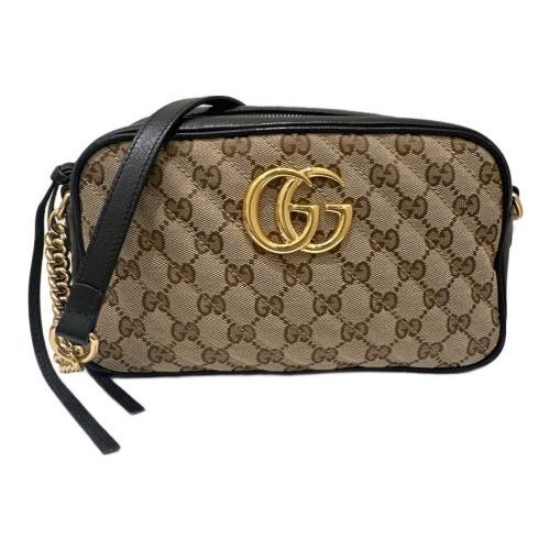 MariaN ✨極美品✨GUCCI グッチ GGマーモント エアーポッズ グッチ GGマーモント スモールショルダーバッグ ベージュ