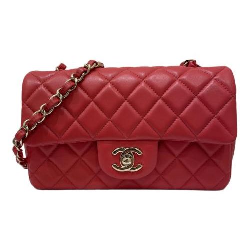 中古・古着通販】CHANEL (シャネル) チェーンショルダーバッグ レッド