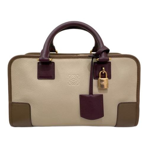 中古・古着通販】LOEWE (ロエベ) アマソナ28 ベージュ×ブラウン