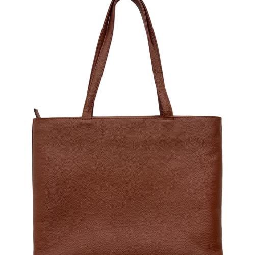 中古・古着通販】HushTug (ハッシュタグ) レザートートバッグ ブラウン