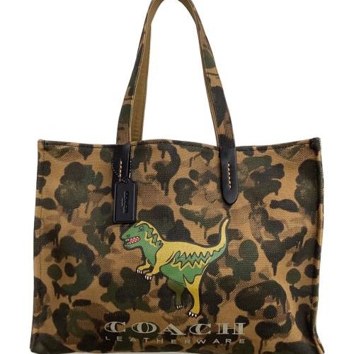 中古・古着通販】COACH (コーチ) トートバッグ ブラウン×オリーブ