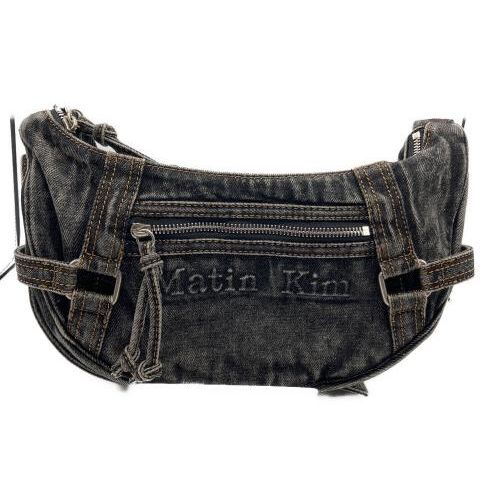送料関税無料【Martin Kim】 MATIN WASHED DENIM MINI HOBO BAG MATIN WASHED DENIM MINI HOBO BAG IN BLUE – Matin Kim