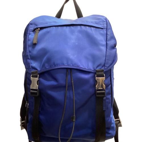 値下げ【未使用、やや難あり】PRADA 青リュック・バックパック　保存袋ステート 中古・古着通販】PRADA (プラダ) ナイロンリュック ブルー｜ブランド