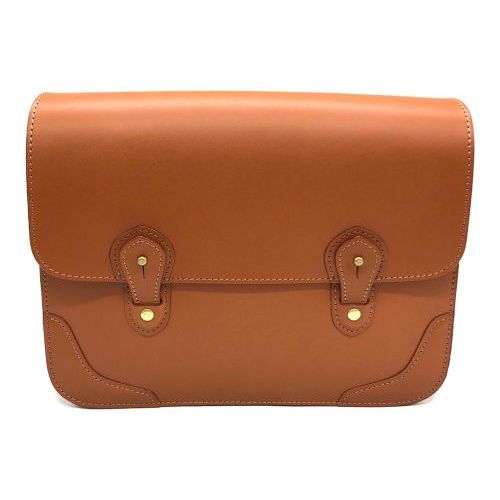 【山のよう大 】ITAGAKI ブラウン レザー ショルダーバッグ 中古・古着通販】ITAGAKI (イタガキ) ショルダーバッグ ブラウン