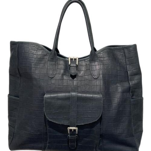 中古・古着通販】Orobianco (オロビアンコ) クロコ型押しトートバッグ