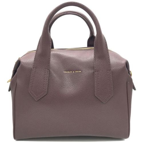 スローチー ダブルハンドルバッグ （Mauve） CHARLES & KEITH スローチー ダブルハンドルバッグ （Mauve