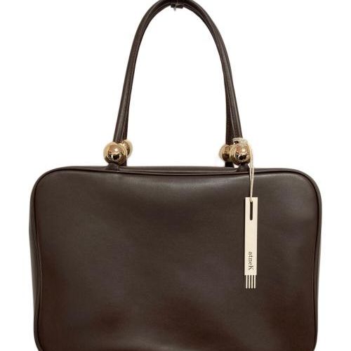 未使用✨️ atneK/Scrap Book メタルボールボストン 黒 レザー 中古・古着通販】atneK (アトネック) Scrap Book (スクラップブック