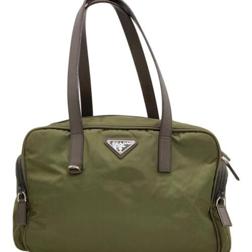 中古・古着通販】PRADA (プラダ) ナイロンミニボストンバッグ グリーン