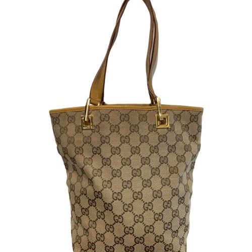 中古・古着通販】GUCCI (グッチ) GGキャンバストートバッグ ベージュ