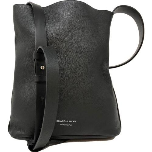 HYKE CHACOLIブラックレザーショルダーバッグ 3013014607483060_1.jpg